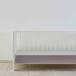 Karaca Home Jersey 100% Turkish Cotton Baby Fitted Sheet, Single, Grey