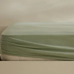 Karaca Home Jersey 100% Turkish Cotton Fitted Sheet, 160x200+30cm, Mint