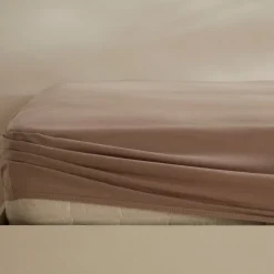 Karaca Home Jersey 100% Turkish Cotton Fitted Sheet, 120x200+30cm, Beige