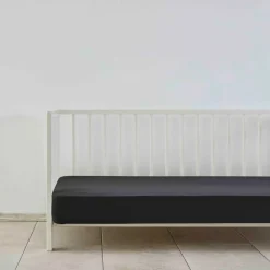 Karaca Home Jersey 100% Turkish Cotton Baby Fitted Sheet, Single, Anthracite