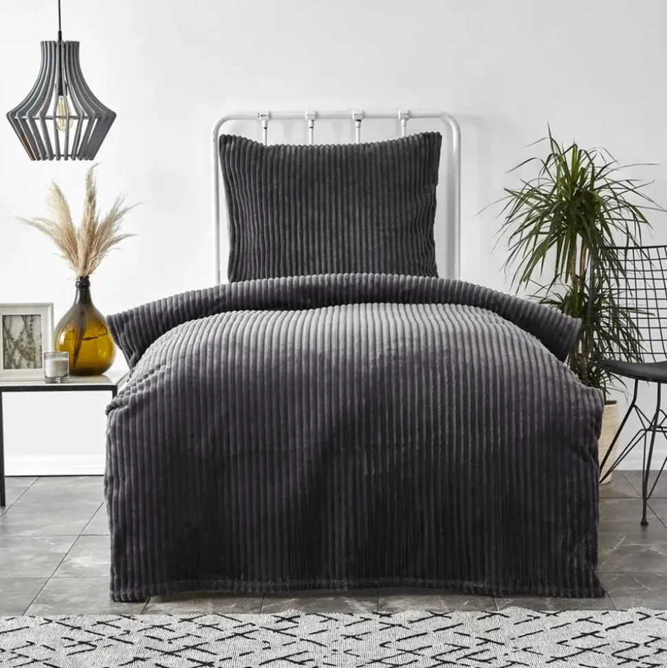Karaca Home Joena Soft Bedspread Set, Single, Grey
