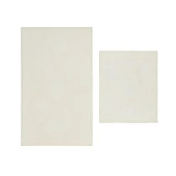 Karaca Home Katy 2-Piece Bath Mat, Cream