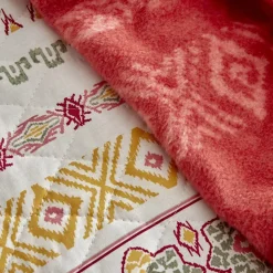 Karaca Home Keira Summer 100% Turkish Cotton Duvet Cover Set with Bed Sheet, Double, Pomegranate Flower