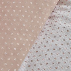 Karaca Home Keira Summer 100% Turkish Cotton Duvet Cover Set with Bed Sheet, Double, Salmon