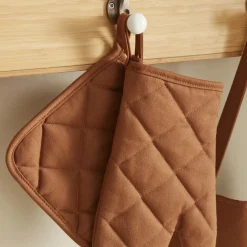 Karaca Home Lisa Gabardine Kitchen Glove Set, Terracotta
