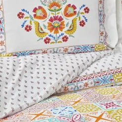 Karaca Home Lumina Yellow 100% Turkish Cotton Duvet Covet Set, Double