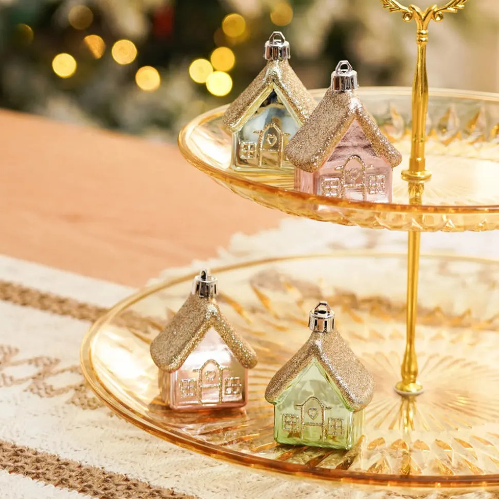 Karaca Home New Year Christmas Tree Decoration Set, 4 Piece, Multi
