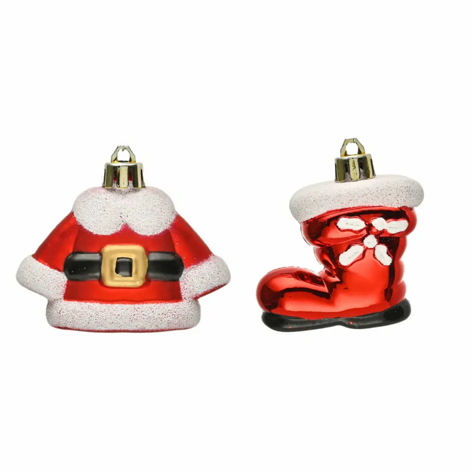 Karaca Home New Year Christmas Tree Decoration Set, 4 Piece, 5.5cm, Multi