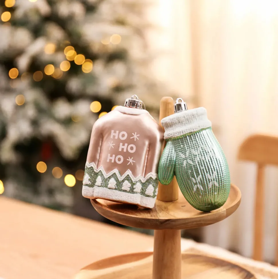 Karaca Home New Year Christmas Wool Tree Decoration Set, 2 Piece, Multi