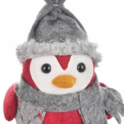 Karaca Home New Year Christmas Robin Bird Plush Toy Decoration, 23cm, Multi