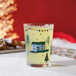 Karaca Home New Year Christmas 6-Piece Chick Glass Tumbler Set, 500ml, Multi