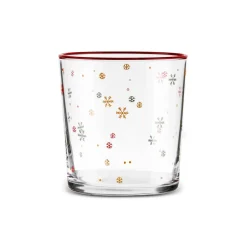 Karaca Home New Year Christmas 3-Piece Snowy Tumbler Glass Set, 380ml, Multi