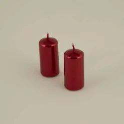 Karaca Home Pillar Candle, 3,5x8cm, Red