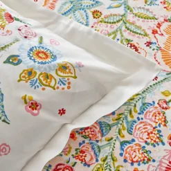 Karaca Home Sarthe 100% Turkish Cotton Duvet Cover Set, Double, Multi