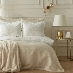 Karaca Home Tugba 8-Piece Bedding Set, Double, Gold