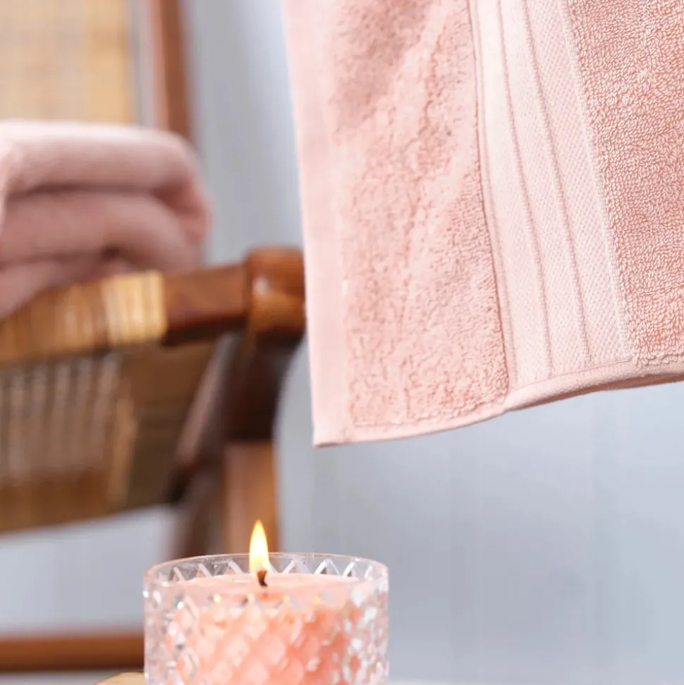 Karaca Home 100% Turkish Cotton Hand Towel, 50cmx90cm, Pink