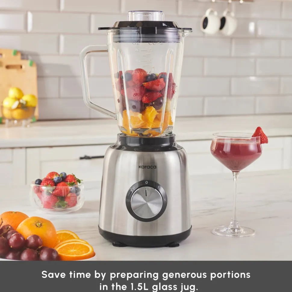 Karaca Inox Smoothie Blender, 1,5L, 1000W, Inox