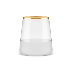 Karaca Jasmine 3-Piece Tumbler Glass Set for 3 People, 420ml, White