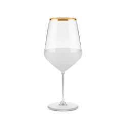 Karaca Jasmine 3-Piece Wine Glass Set, 490ml, White