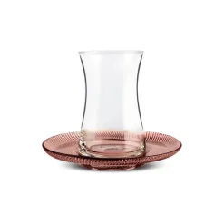 Karaca Juliet 12-Piece Turkish Tea Set for 6 People, Brown