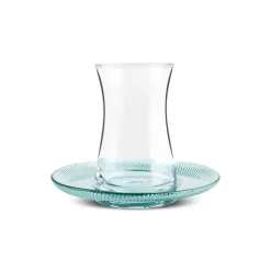 Karaca Juliet 12-Piece Turkish Tea Set for 6 People, Green