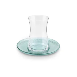 Karaca Juliet 12-Piece Turkish Tea Set for 6 People, Green