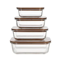 Karaca Karya Acacia Storage Container, 1300ml, Clear