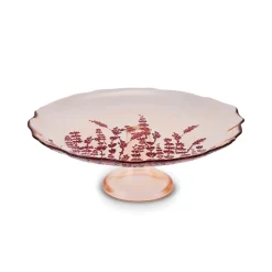 Karaca Lavander 7-Piece Serveware Set for 6 People, Red