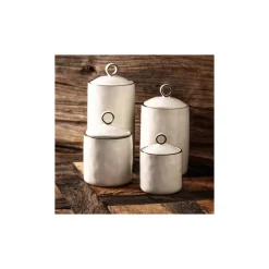 Karaca Lina 4 Piece Porcelain Spice Jar Set, Multi