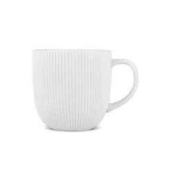 Karaca Lisa Basic Bone China Mug, 360ml, White