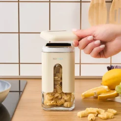 Karaca Luminous Storage Jar, 750ml, Cream