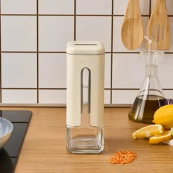 Karaca Luminous Storage Jar, 1210ml, Cream
