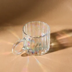 Karaca Luna Glass Luster Mug, 300ml, Transparent