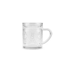 Karaca Margo 6-Piece Glass Turkish Tea Set for 6 People, 155ml, Transparent