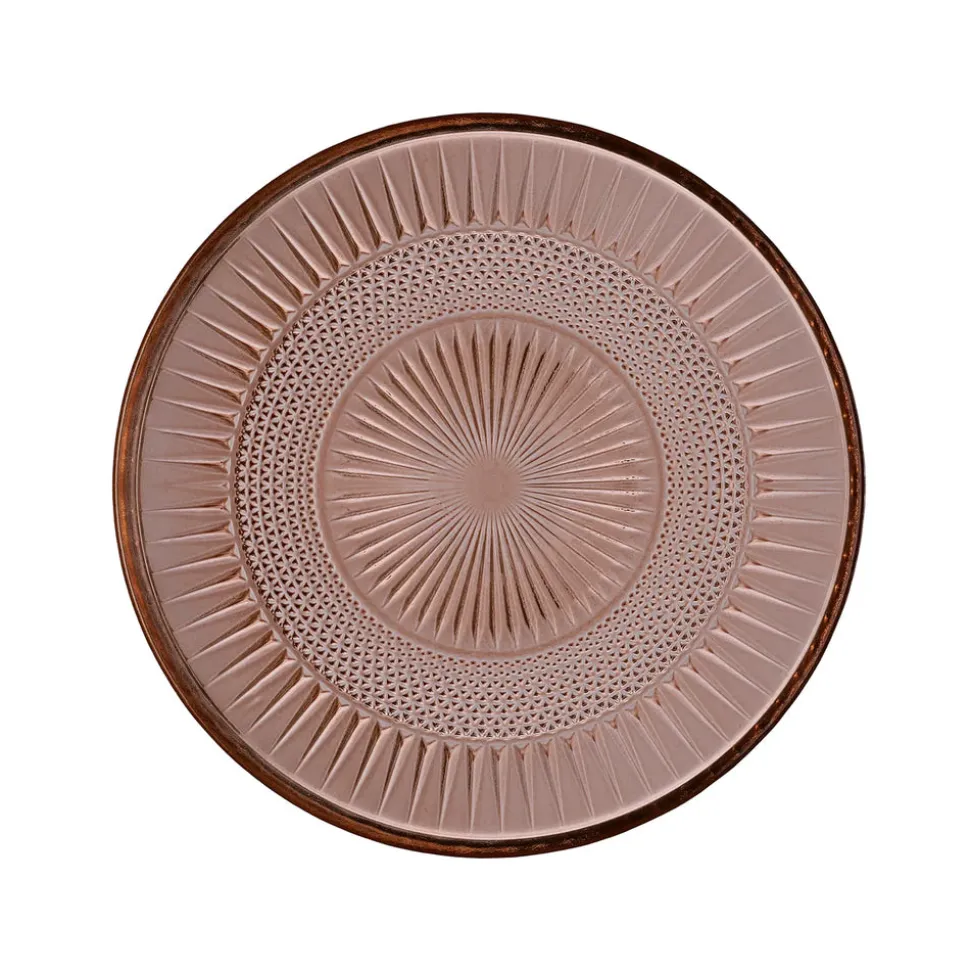Karaca Marida 7-Piece Glass Serveware Set for 6 People, 21cm, Brown