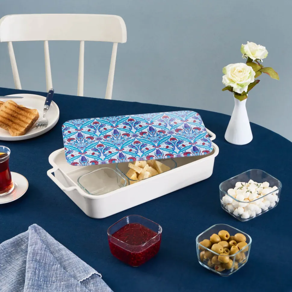 Karaca Mar 8 Piece Breakfast Tableware Set, Multi