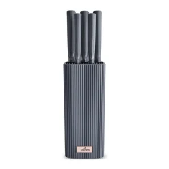 Karaca Massimo Line 6-Piece Stainless Steel Knife Set, Anthracite