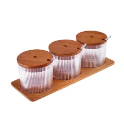 Karaca Massimo 3 Piece Spice Jar Set, 330ml, Transparent