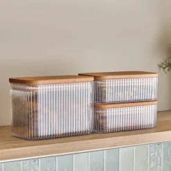 Karaca Massimo 3 Piece Storage Container, Clear