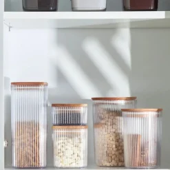Karaca Massimo Storage Container, 1L, Transparent Brown