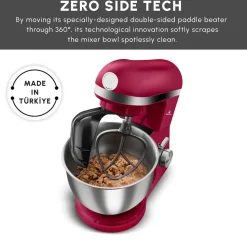 Karaca Mastermaid Chef Pro Zero Side Tech Stand Mixer, 5L, 1500W, Red