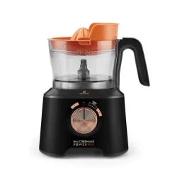 Karaca Mastermaid Power Max 11 in 1 Food Processor, Matte Black Copper, 2500 W