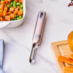 Karaca Mastermaid Stainless Steel Peeler, 20.4x2cm, Rose Gold
