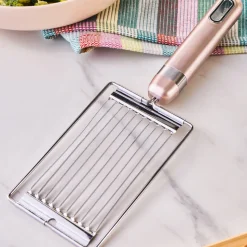 Karaca Mastermaid Stainless Steel Slicer, 24x7.7cm, Rose Gold