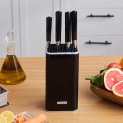 Karaca Mastersharp 6-Piece Stainless Steel Knife Set, 30cm, Black