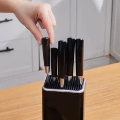 Karaca Mastersharp 6-Piece Stainless Steel Knife Set, 30cm, Black