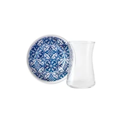 Karaca Mavili 6-Piece Turkish Tea Set for 6 People, 170ml