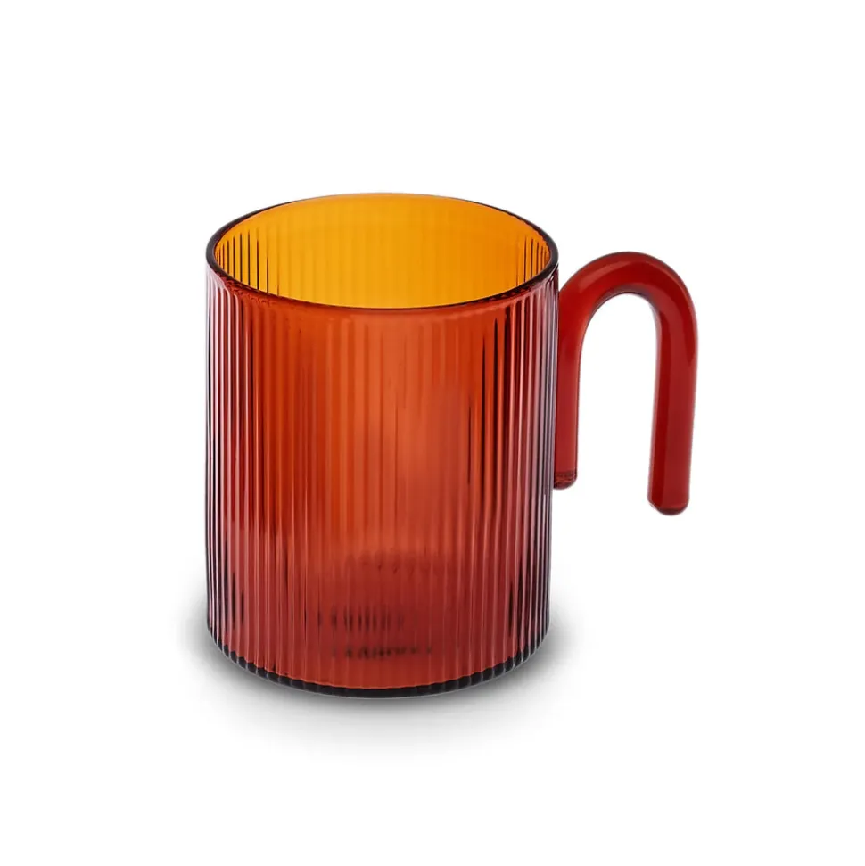 Karaca Miracle Glass Mug, 320ml, Brown