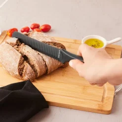 Karaca Momentum Bread Knife, 20cm, Black