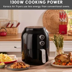 Karaca Multifry Single Pan Air Fryer, 3.5L, 1300W, Black